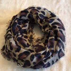 Infinity animal print scarf